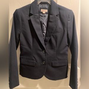 Navy petite suit blazer